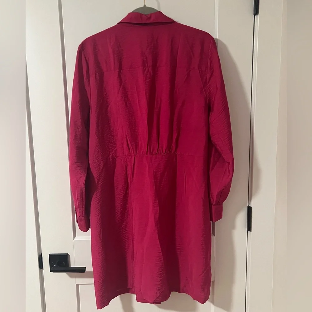 Loft Dahlia Tie Front Mini Shirtdress - Picture 3 of 4
